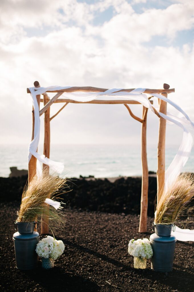 Black Sand Beach Wedding, Kona Village Rosewood Weddings, Wedding at the Rosewood Big Island of Hawaii
