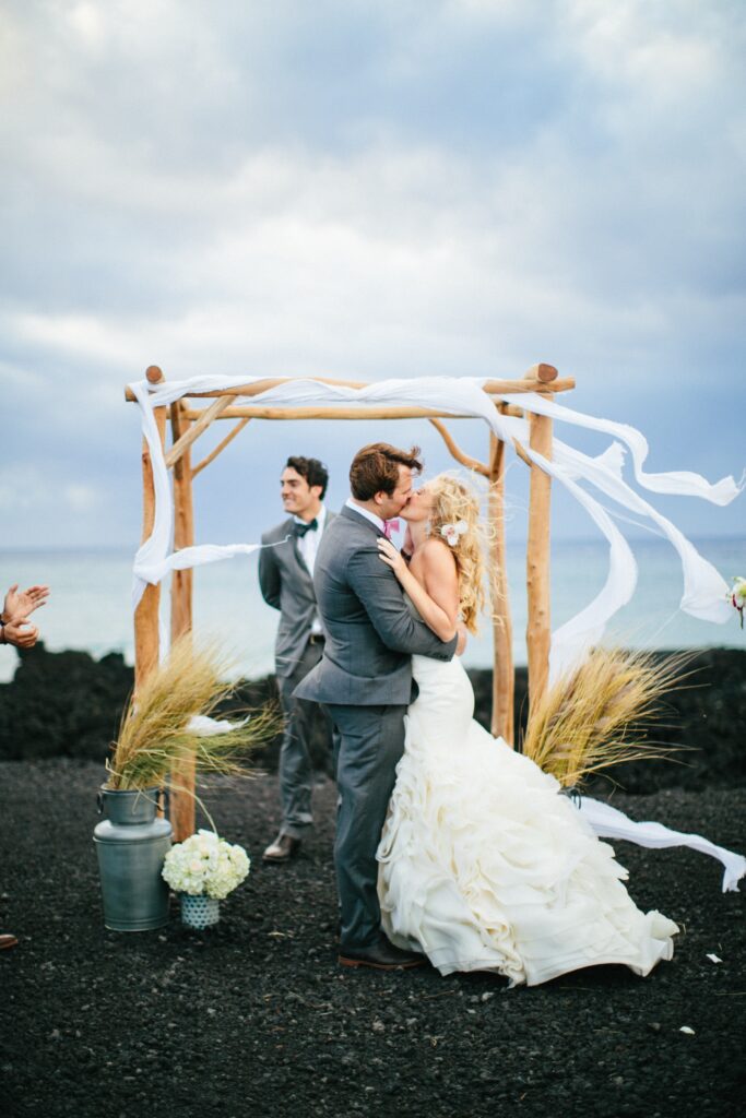 Black Sand Beach Wedding, Kona Village Rosewood, Big Island Wedding Venues, Rosewood Hawaii Island